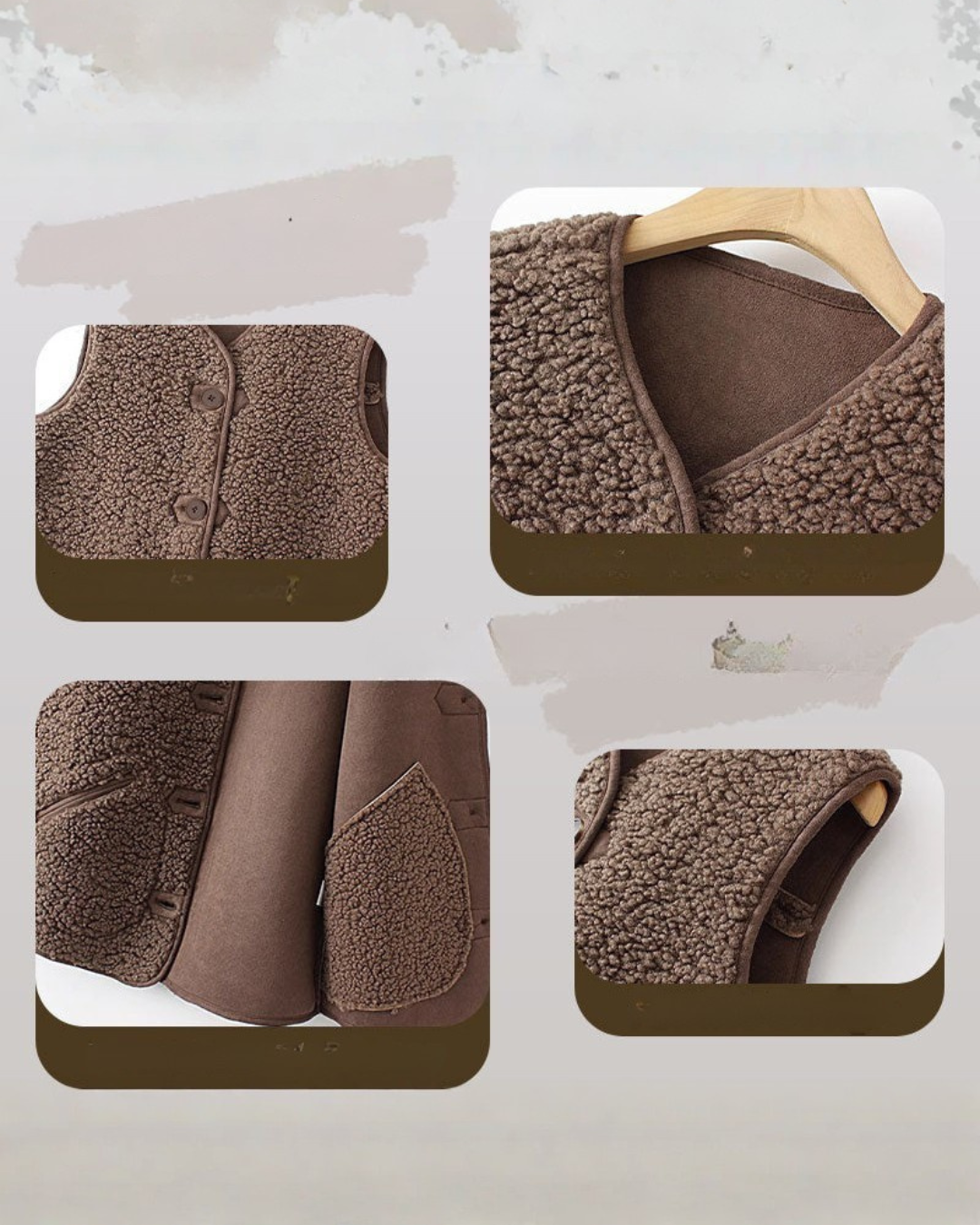 Chaleco Corto Acolchado para Temporada Fría De Mujer