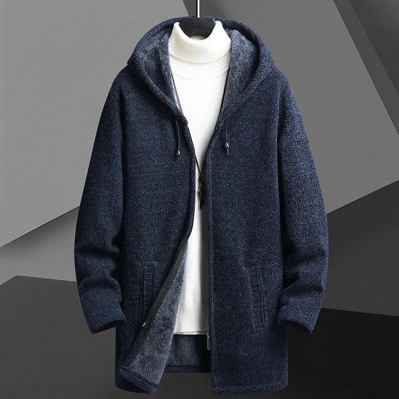 Berlin Hooded Knit Overcoat
